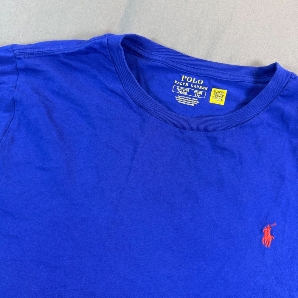 Polo Ralph Lauren Kids XL 18-20 Blue Short Sleeve Pony T-Shirt Crewneck